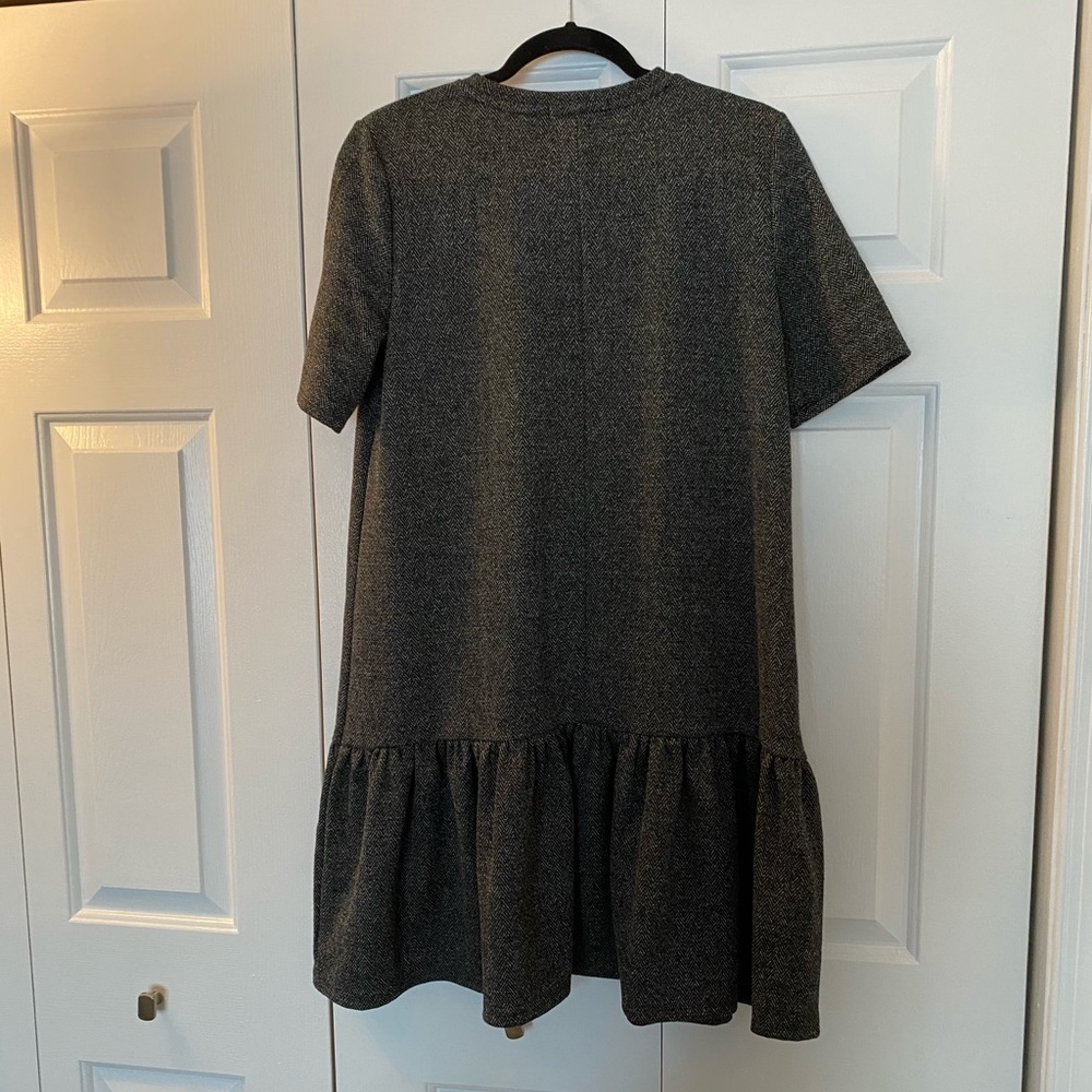 NWT Banana Republic Grey Tweed Shift Dress - Picture 6 of 7
